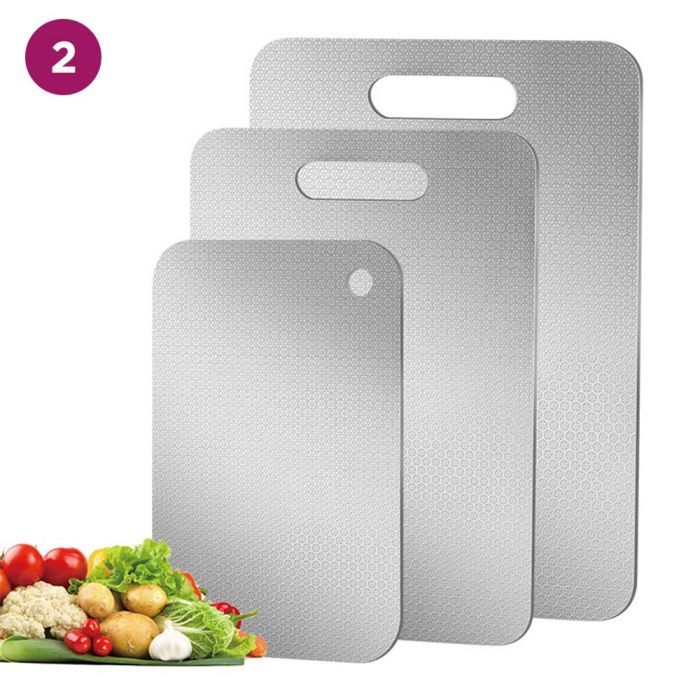 لوح تقطيع ستانلس ستيل 3 قطع