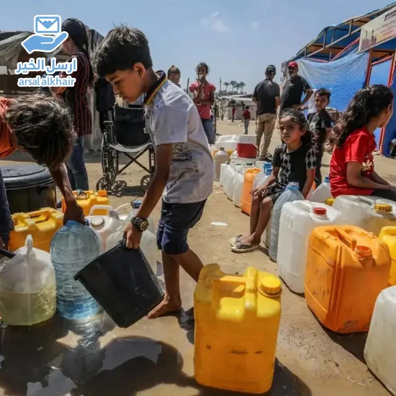 توفير مياه الشرب لأهل غزة